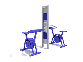 Urządzenie siłowni zewnętrznej STOLMAR: ROWEREK PODWÓJNY