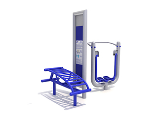 Urządzenie siłowni zewnętrznej STOLMAR: ŁAWECZKA + BIEGACZ