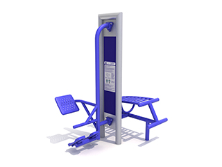 Urządzenie siłowni zewnętrznej STOLMAR: PROSTOWNIK PLECÓW + ŁAWECZKA