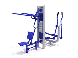 Urządzenie siłowni zewnętrznej STOLMAR: WYCIĄG GÓRNY + ORBITREK